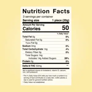 D9 Thc Gummies Nutrition Facts