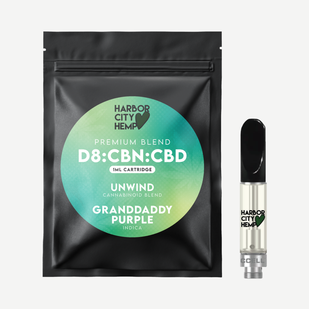 1ml D8:CBN:CBD Cartridge (Unwind) - Buy 1ml D8:CBN:CBD